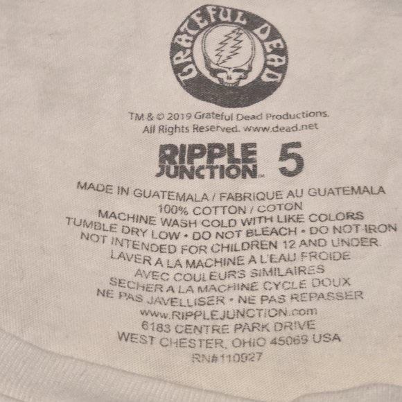 Torrid Grateful Dead White Crew Neck Tee - Picture 3 of 6